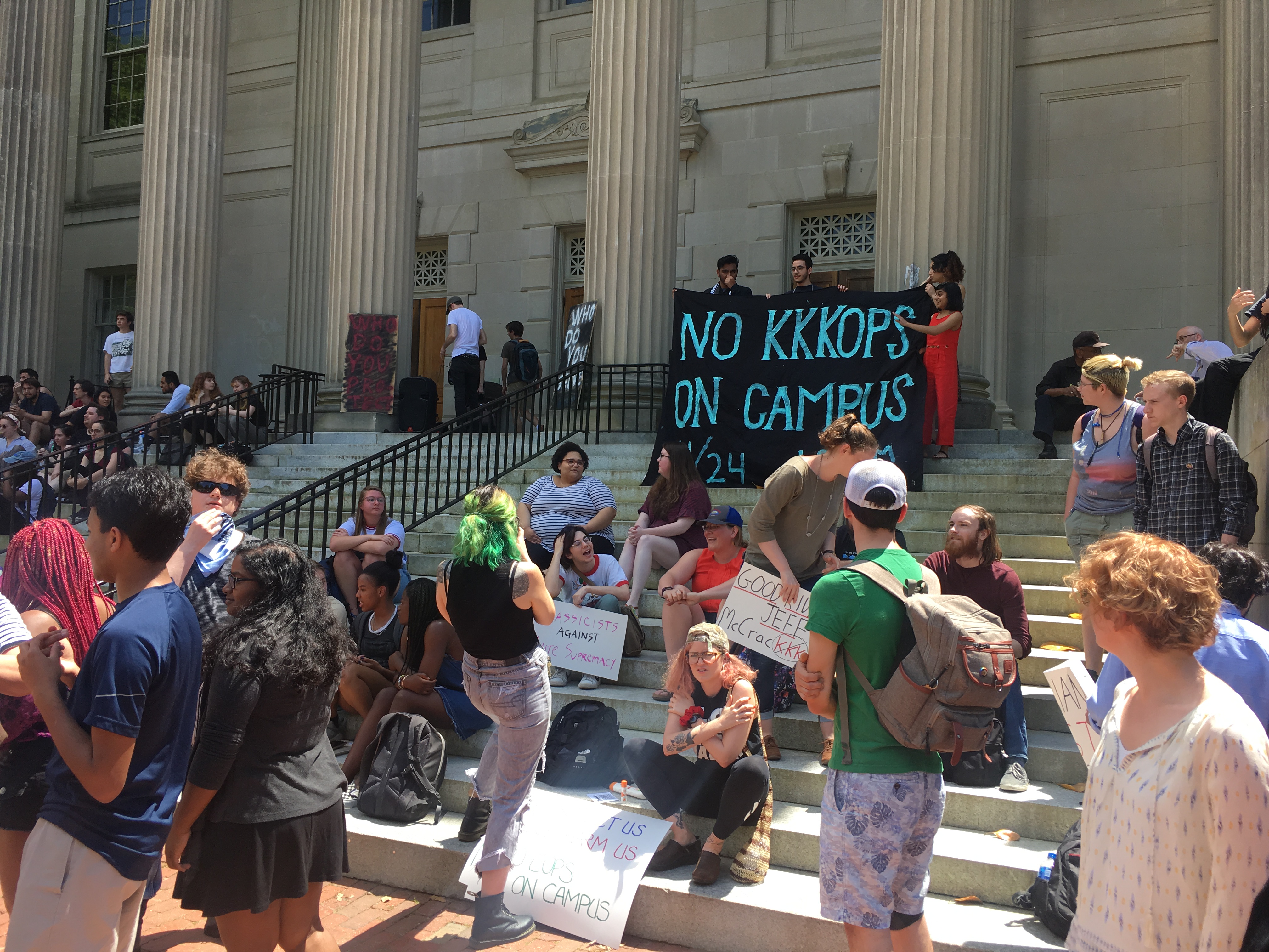 Large Student Rally Asks for Changes of UNC Campus Police