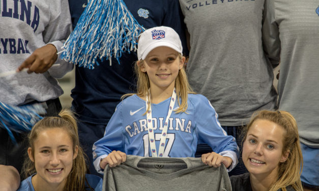 UNC Volleyball Signs 8-Year-Old Team Impact Athlete