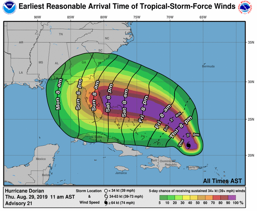 ‘A Big Deal’: Florida Braces for Hurricane Dorian