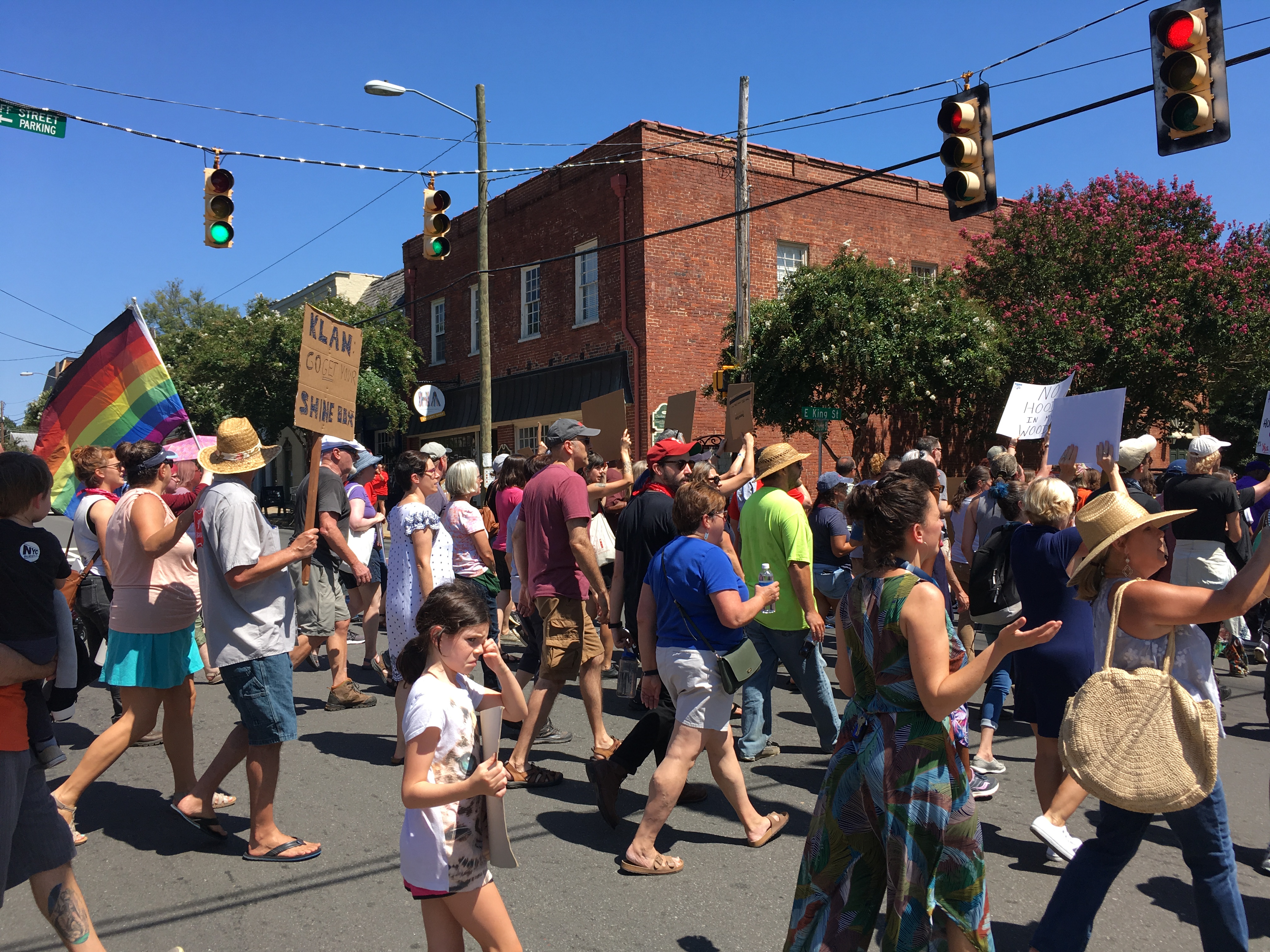 Energetic Turnout at Hillsborough March Opposing Recent White Supremacist Rally