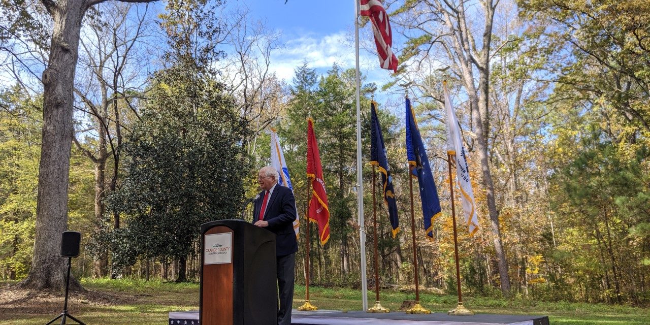 Rep. David Price, Local Officials Honor Orange County Veterans with Ceremony