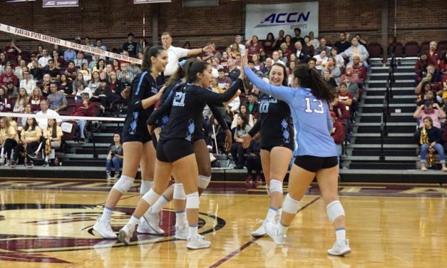 UNC Volleyball Holds Off Florida State in 5 Sets