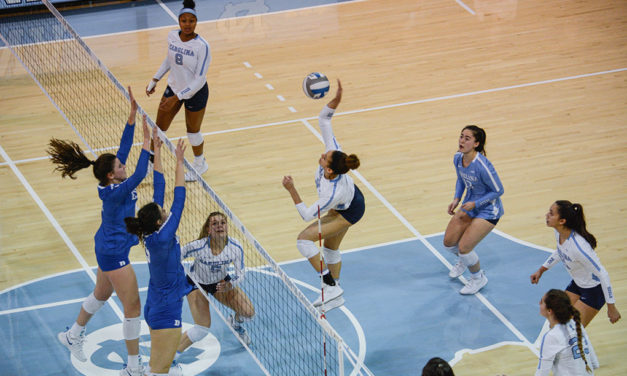 UNC Volleyball Takes Down Duke in Straight Sets