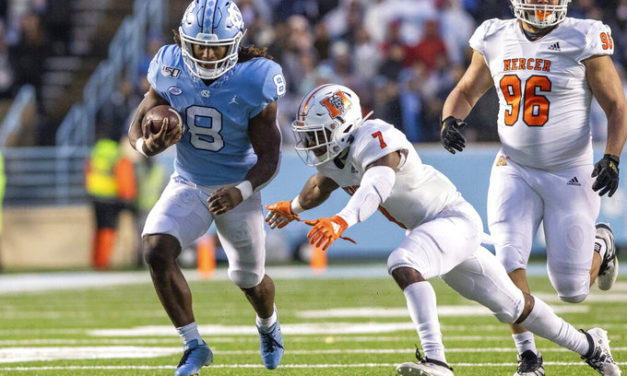 UNC Football Dismantles Mercer for Senior Day Victory