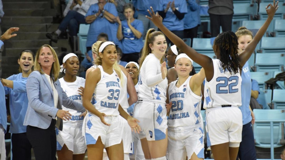 Womens Basketball Unc Cruises Past Nc Central Extends Win Streak To Eight 