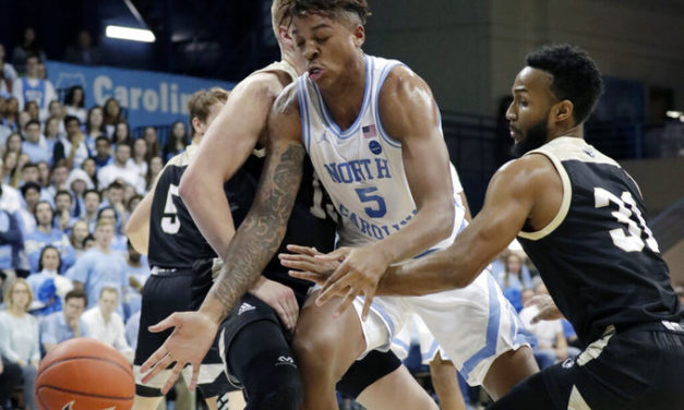 With Cole Anthony Injured, Wofford Stuns No. 17 UNC at Carmichael Arena