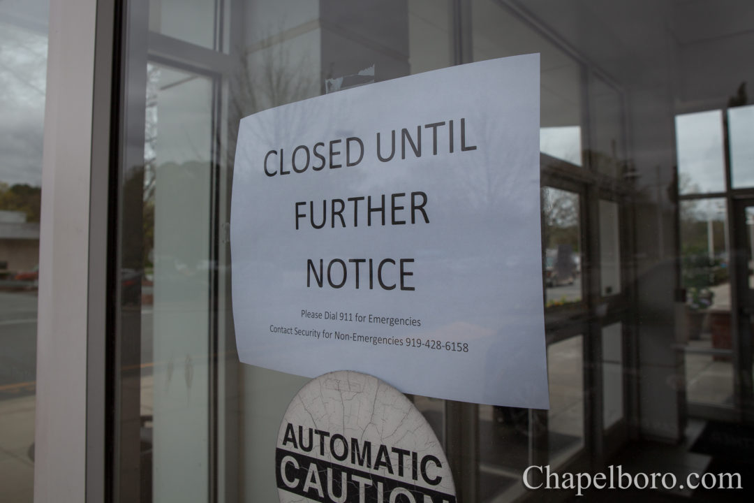 University Place 'Closed Until Further Notice' - Chapelboro.com