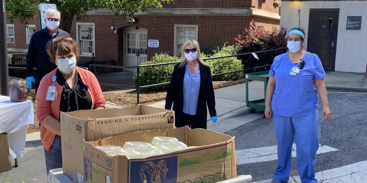 Mack Brown Provides Pizza For UNC Children’s Hospital Workers