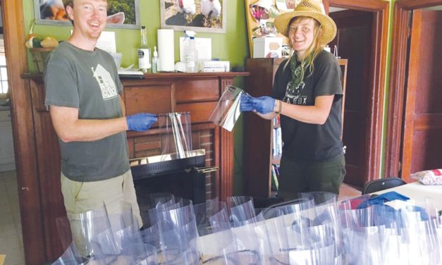 Volunteers at Piedmont Farm Animal Refuge Make Medical Masks for COVID-19 Cause