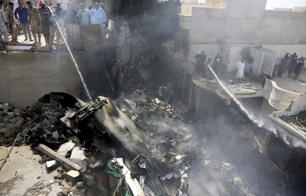 Pakistan Plane With 98 on Board Crashes Near Karachi