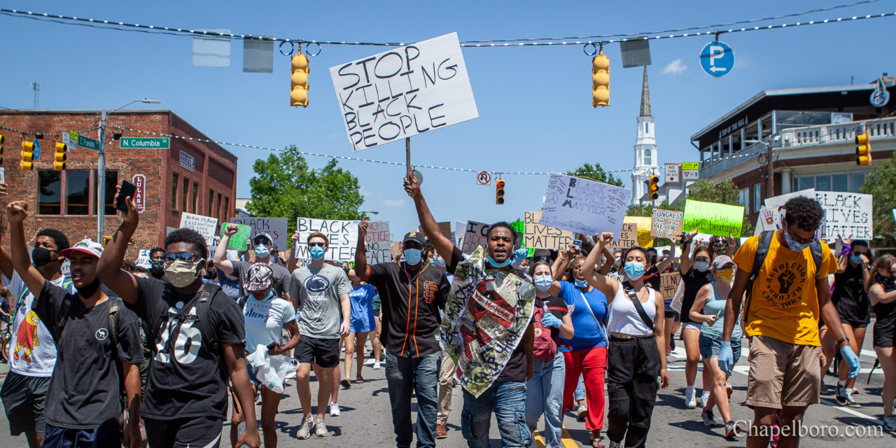 Over 1,000 Protesters Gather Peacefully, March on Franklin Street in Chapel Hill