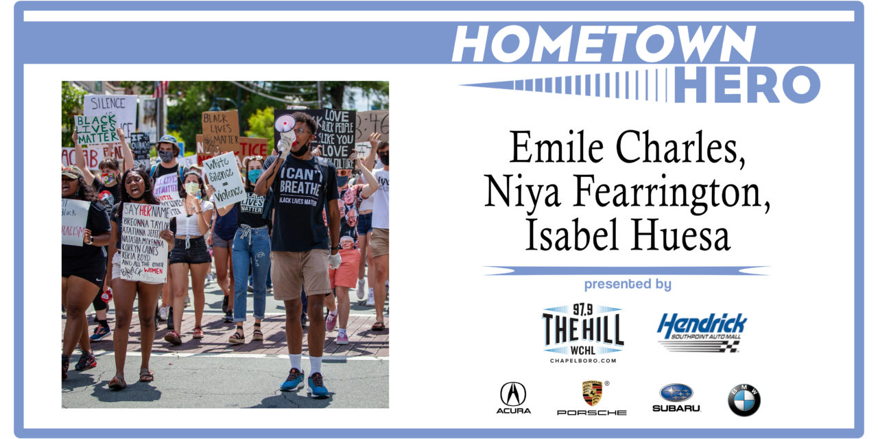 Hometown Heroes: Emile Charles, Isabel Huesa and Niya Fearrington