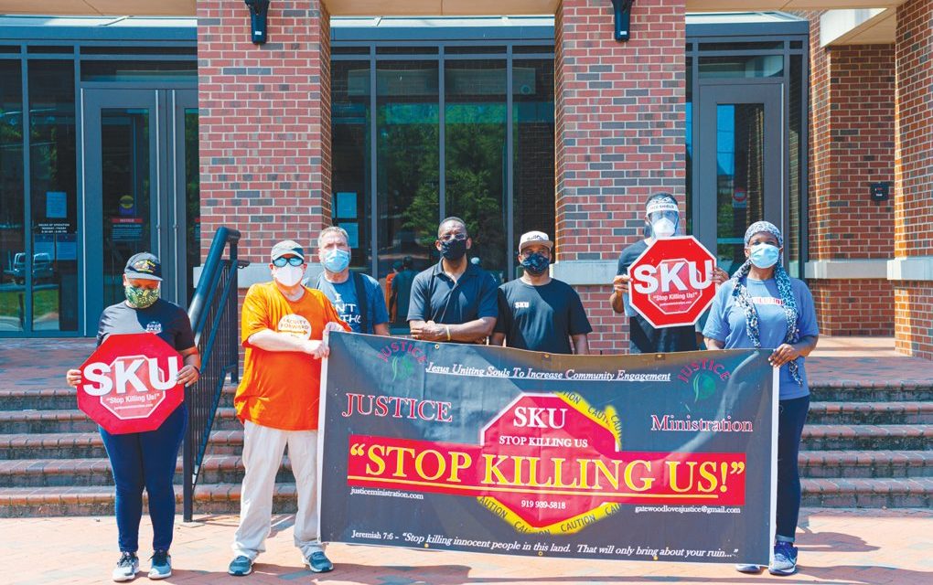 ‘Stop Killing Us’ Group Organizes at Chatham County Justice Center, Denounces White Supremacy