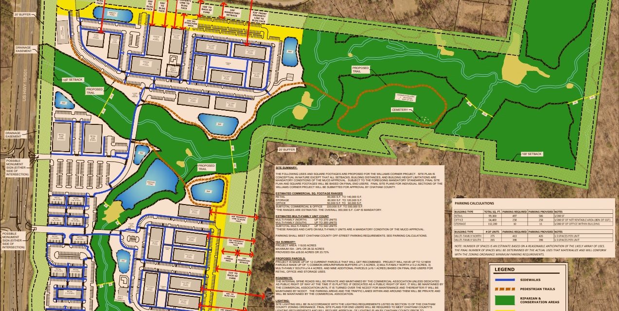 Developers Pull Williams Corner Project from Upcoming Chatham County Board Meeting