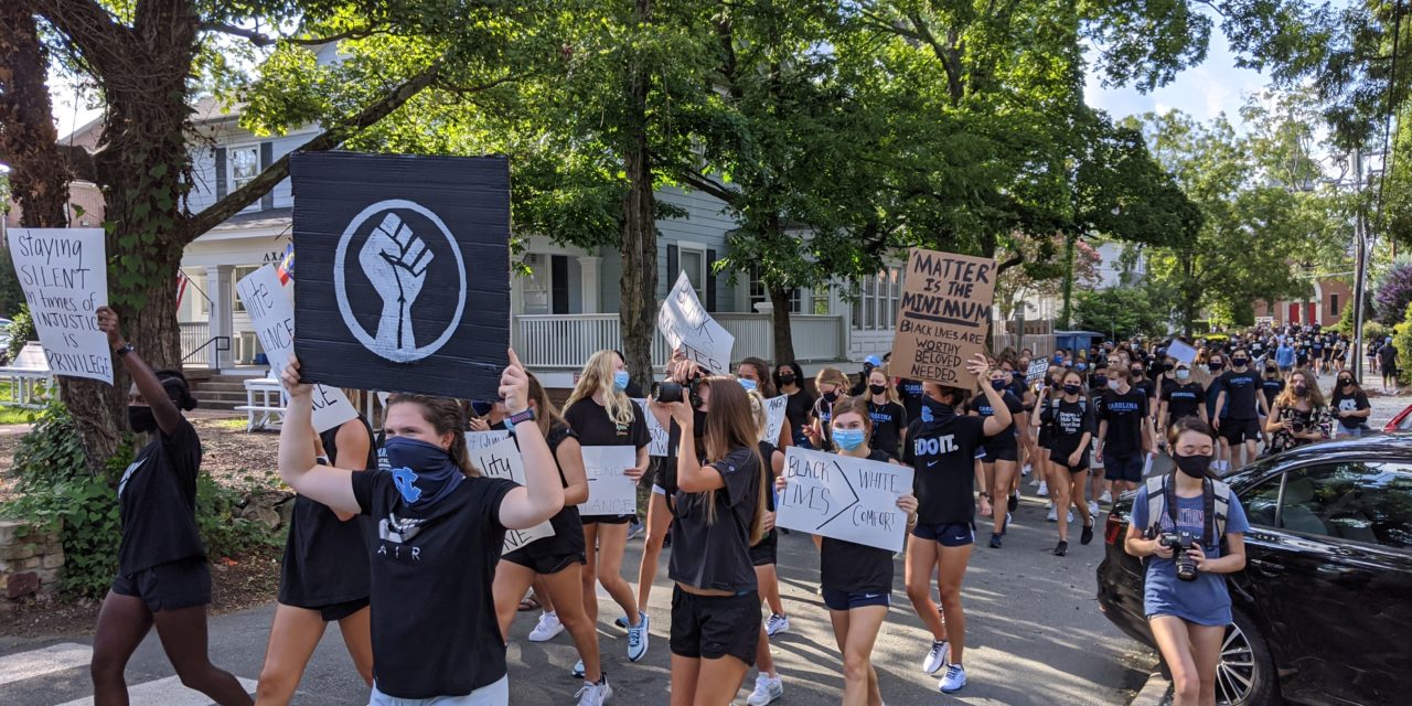 ‘We’re Not Just Entertainment’: UNC Student-Athletes March Against Racial Injustice
