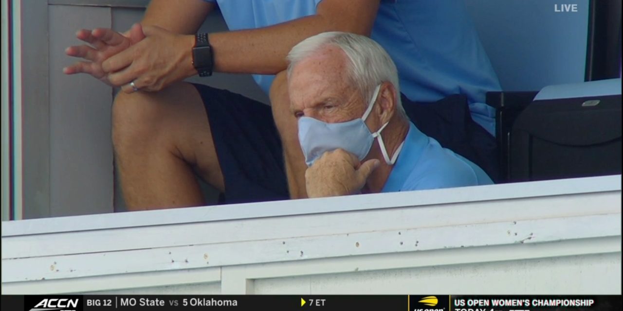 Roy Williams Among the Few in Attendance at UNC Football Season Opener