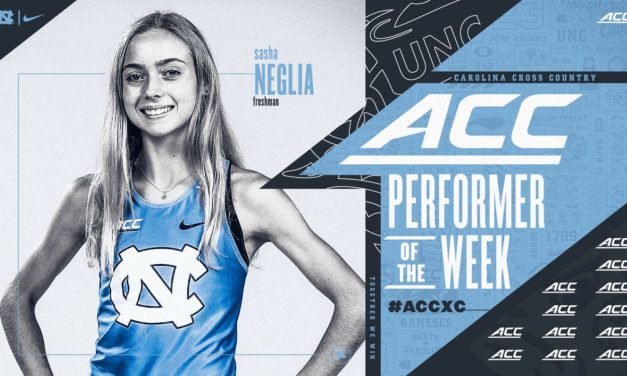 UNC Cross Country Freshman Sasha Neglia Named NCAA Division I Women’s Athlete of the Week