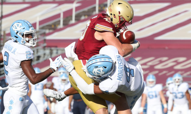 No. 12 UNC Holds Off Boston College With Critical Stop on Late Two-Point Conversion Attempt