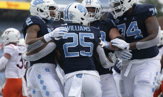 Long Awaited Offensive Explosion Leads No. 8 UNC to Victory Over No. 19 Virginia Tech