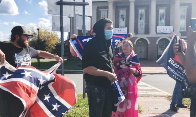 Dueling Protests in Pittsboro Feature Fisticuffs, Taunts
