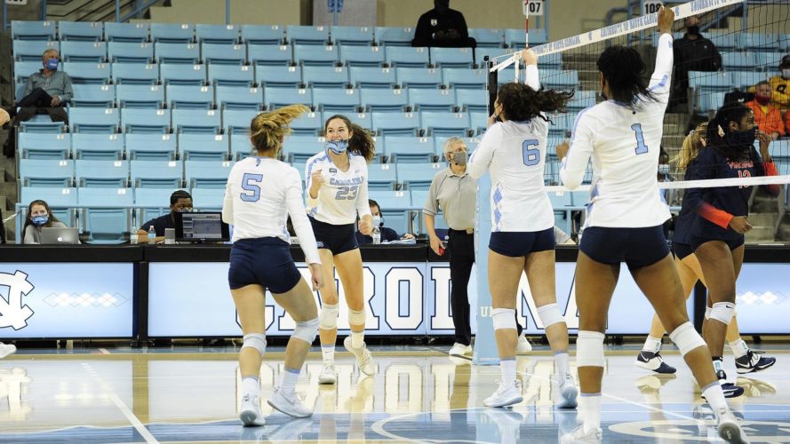 UNC Volleyball Takes Down Virginia