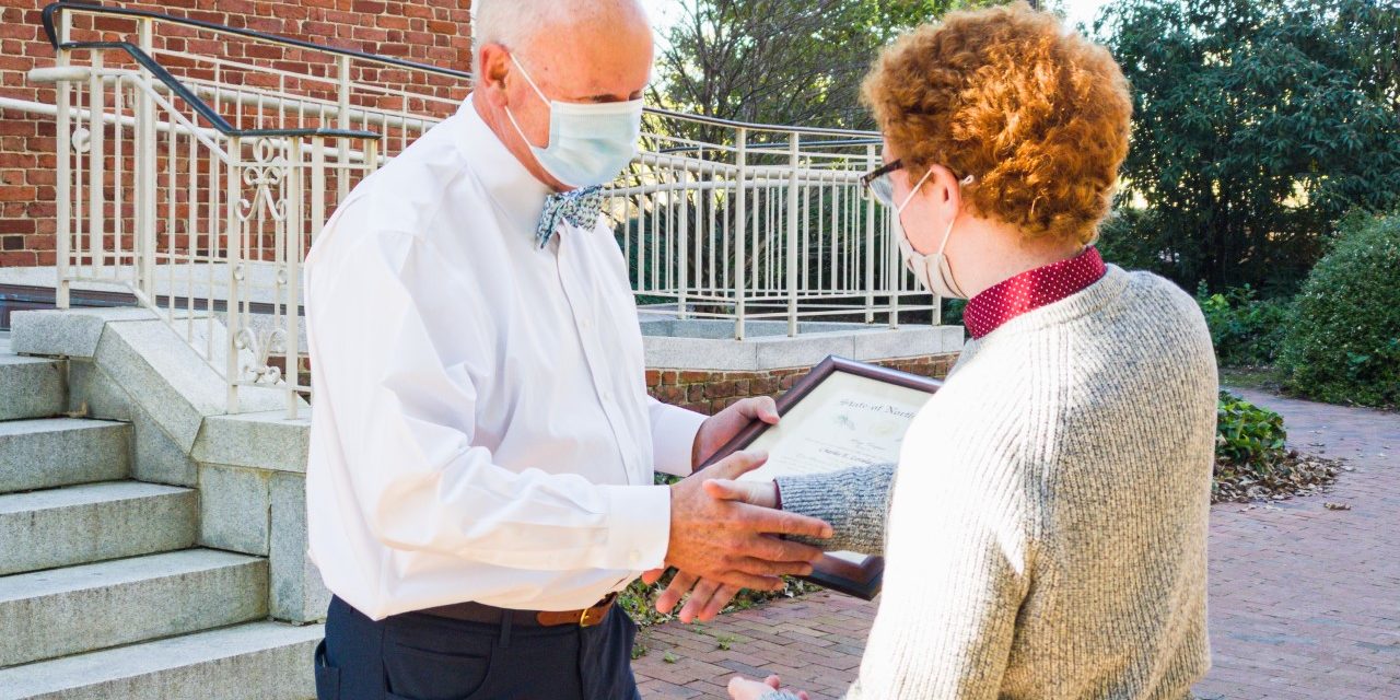 Morehead-Cain Director Receives Major State Award, Reveals Plans to Retire