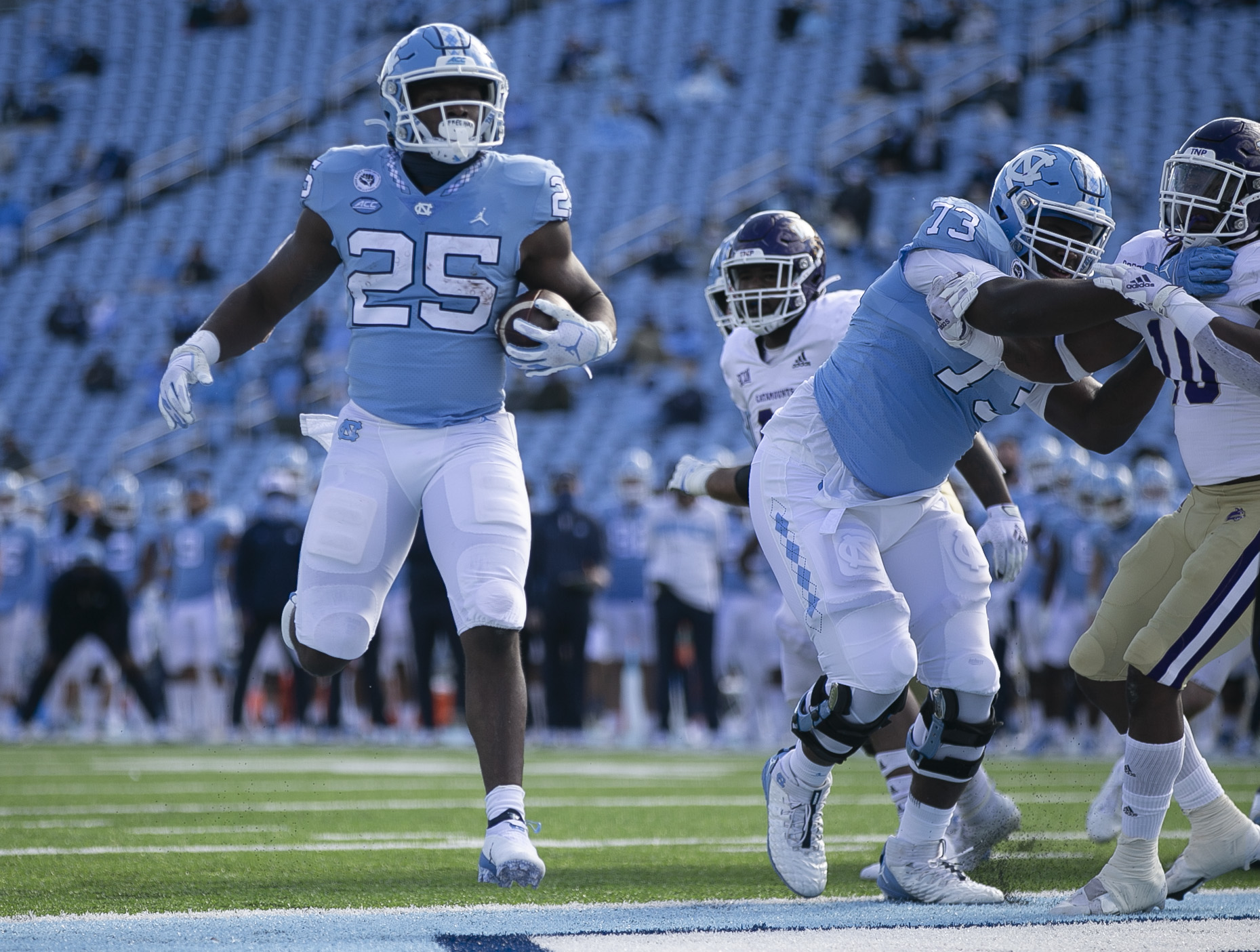 Pro Football Focus Ranks UNC's Williams, Carter Among Top RBs in