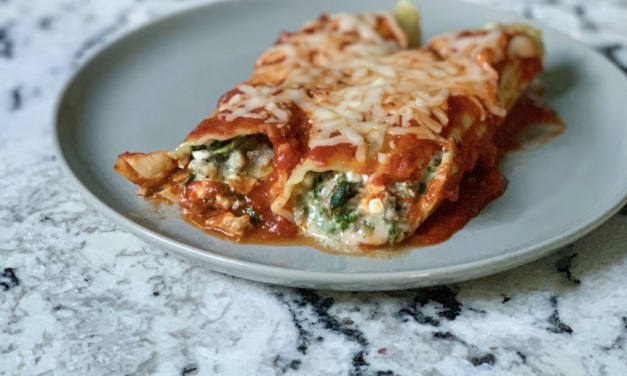 Make It Snappy: Sausage and Spinach Manicotti