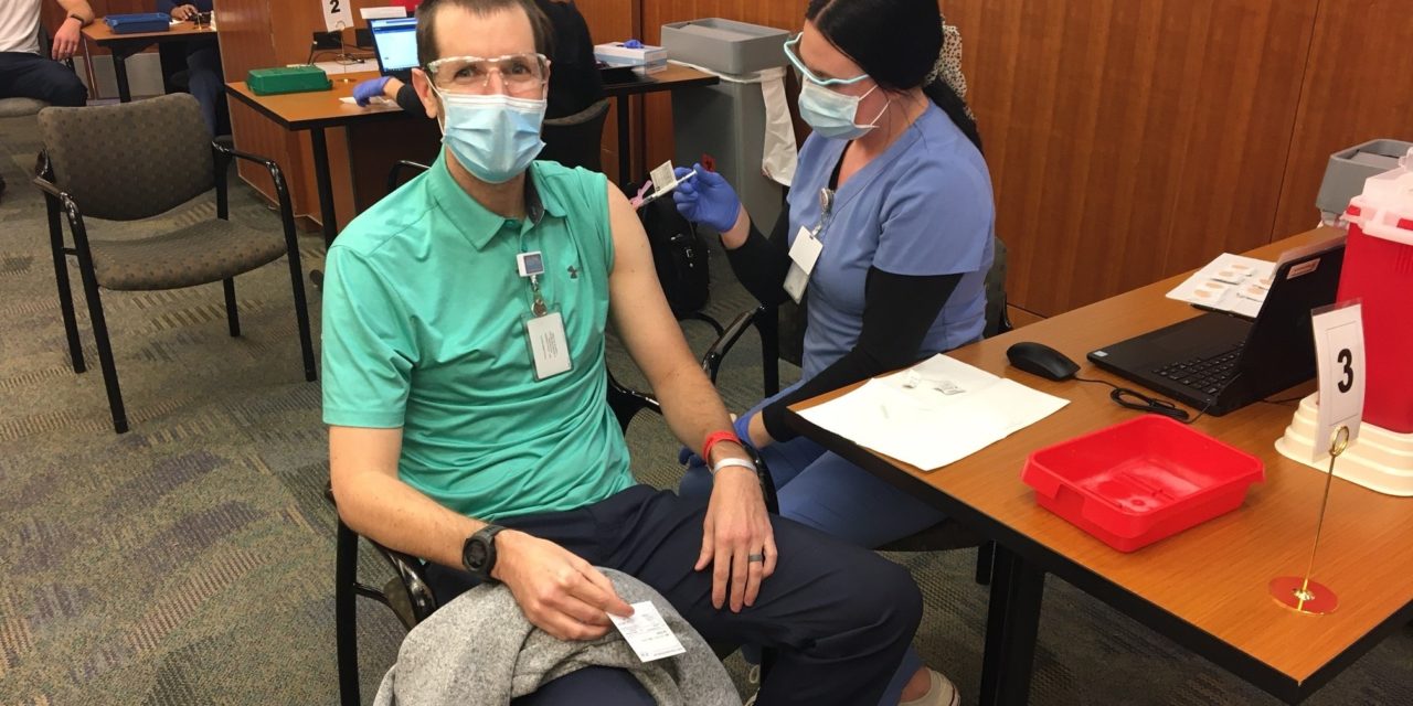 UNC Health Frontline Workers Receive Second COVID-19 Vaccination