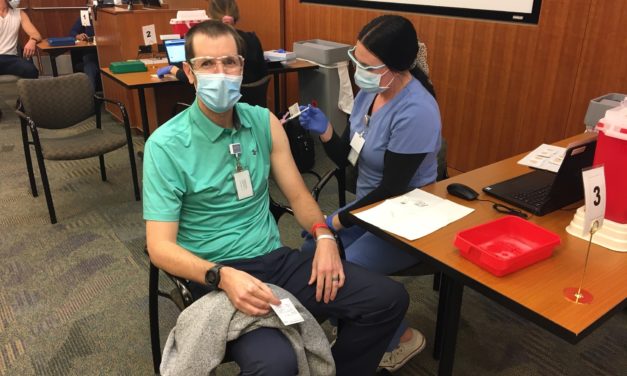 UNC Health Frontline Workers Receive Second COVID-19 Vaccination