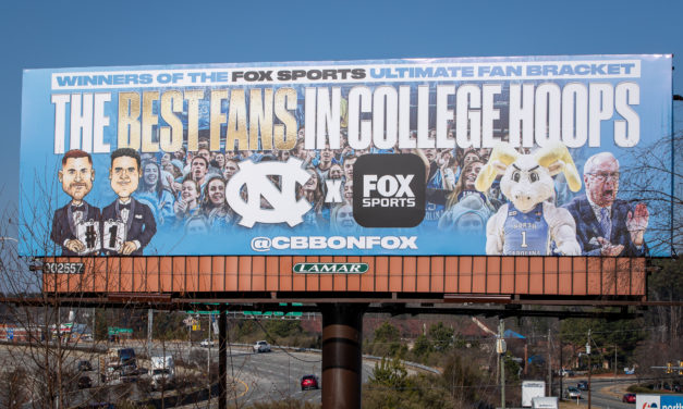 Billboard Proclaiming UNC Men’s Basketball Fans as Best in U.S. Put Up in Durham