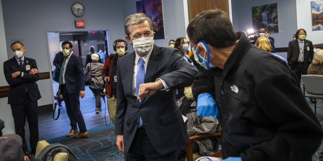 Governor Cooper Visits UNC Health Vaccination Clinic