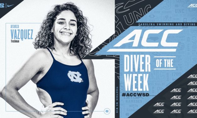 UNC’s Aranza Vazquez Named ACC Diver of the Week