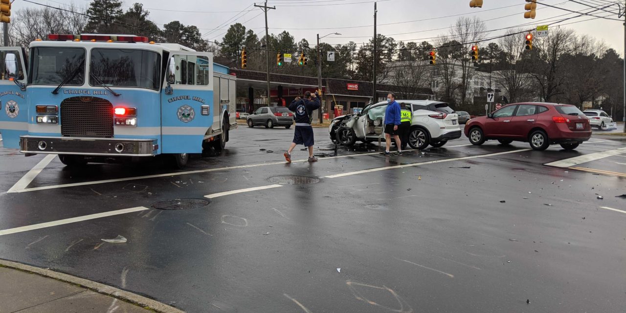 Car Crash at Estes Drive, East Franklin Street Delays Chapel Hill Morning Traffic