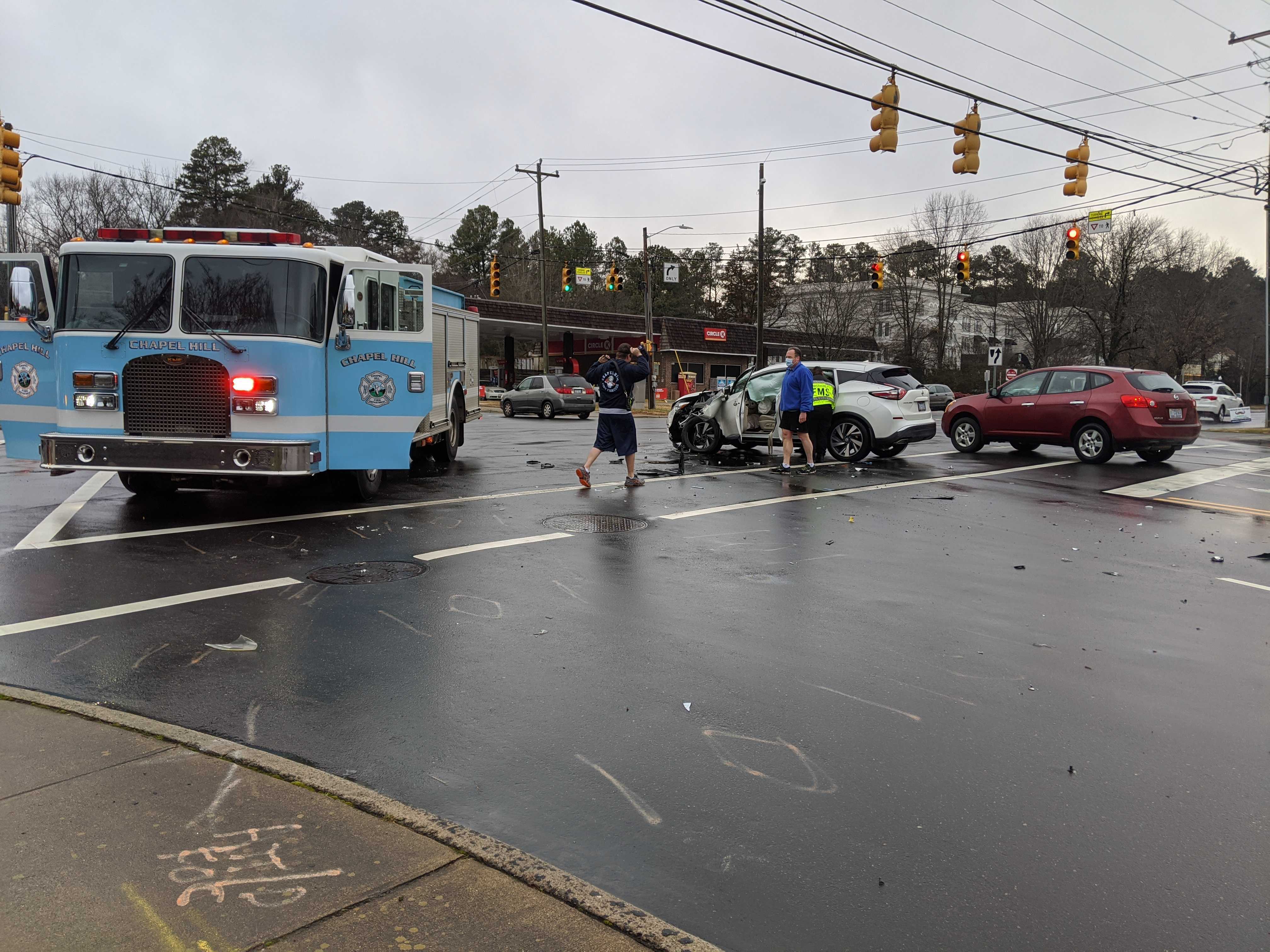 Car Crash at Estes Drive, East Franklin Street Delays Chapel Hill Morning Traffic