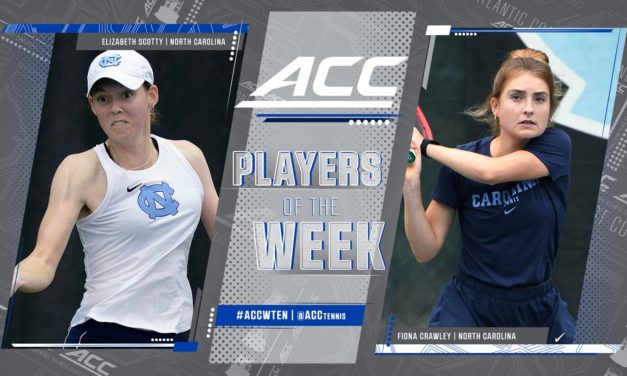 UNC Sweeps ACC Women’s Tennis Weekly Awards