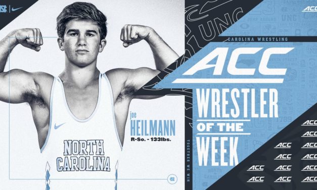 Joe Heilmann Named ACC Co-Wrestler of the Week
