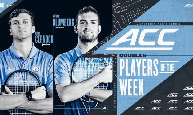 UNC’s Brian Cernoch and William Blumberg Each Earn ACC Men’s Tennis Weekly Honors