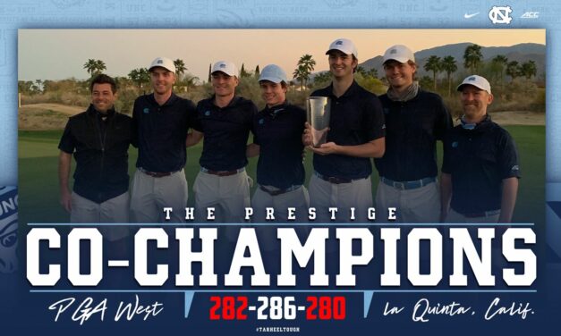 Men’s Golf: UNC Claims Share of Title at The Prestige