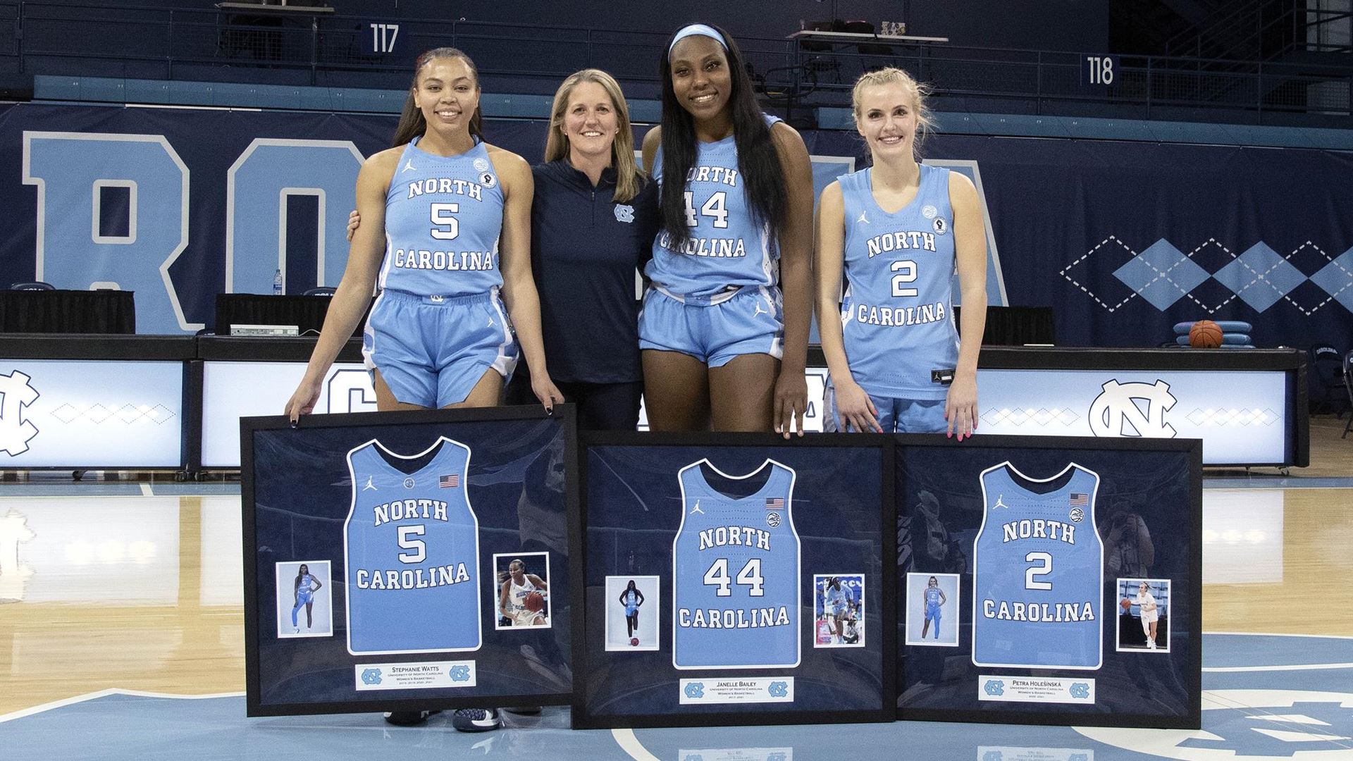 UNC Women's Basketball Blows Out Tech on Senior Night