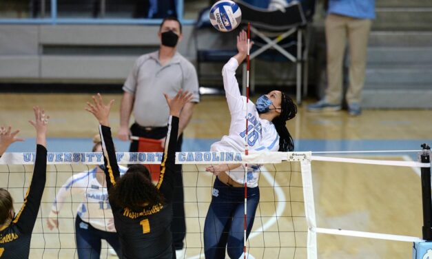 ECU Upsets UNC Volleyball in Straight Sets
