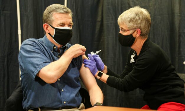 North Carolina Gov. Roy Cooper Receives COVID-19 Vaccine