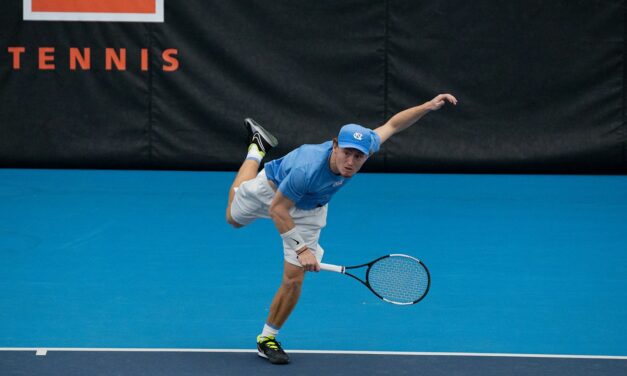 No. 1 UNC Men’s Tennis Earns Road Win at Louisville