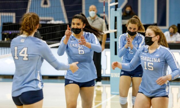UNC Volleyball Grinds Out a Win Over Wake Forest