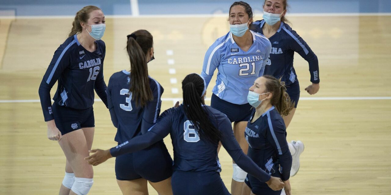 UNC Volleyball Wins Again, Off to 3-0 Start in 2021