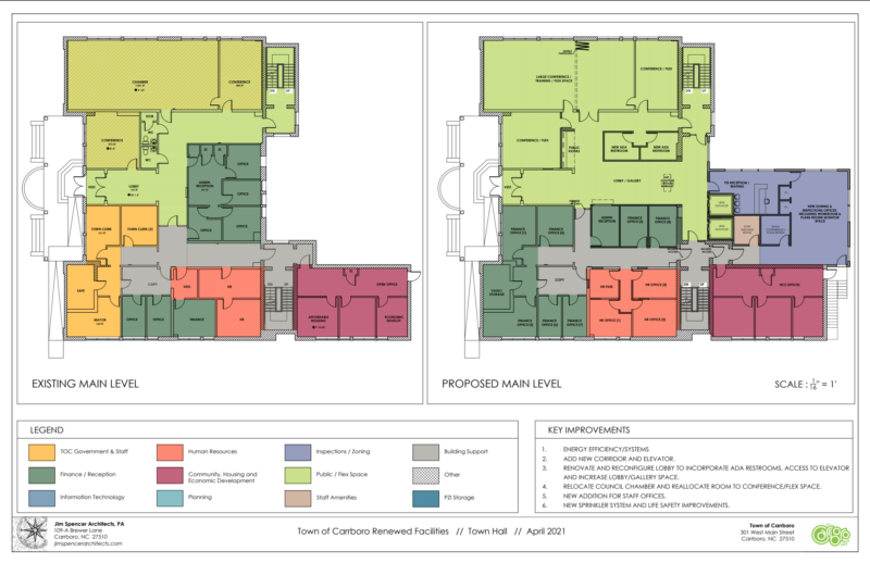 Carrboro To Renovate Town Hall, Century Center