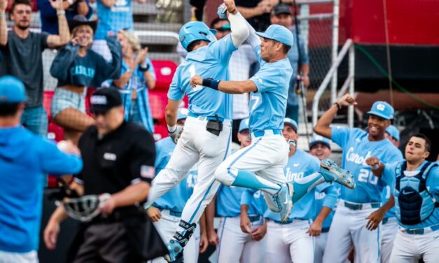 Stewart, Serretti Lead No. 3 Seed UNC to Win Over No. 2 Seed UCLA in First Game of NCAA Baseball Tournament