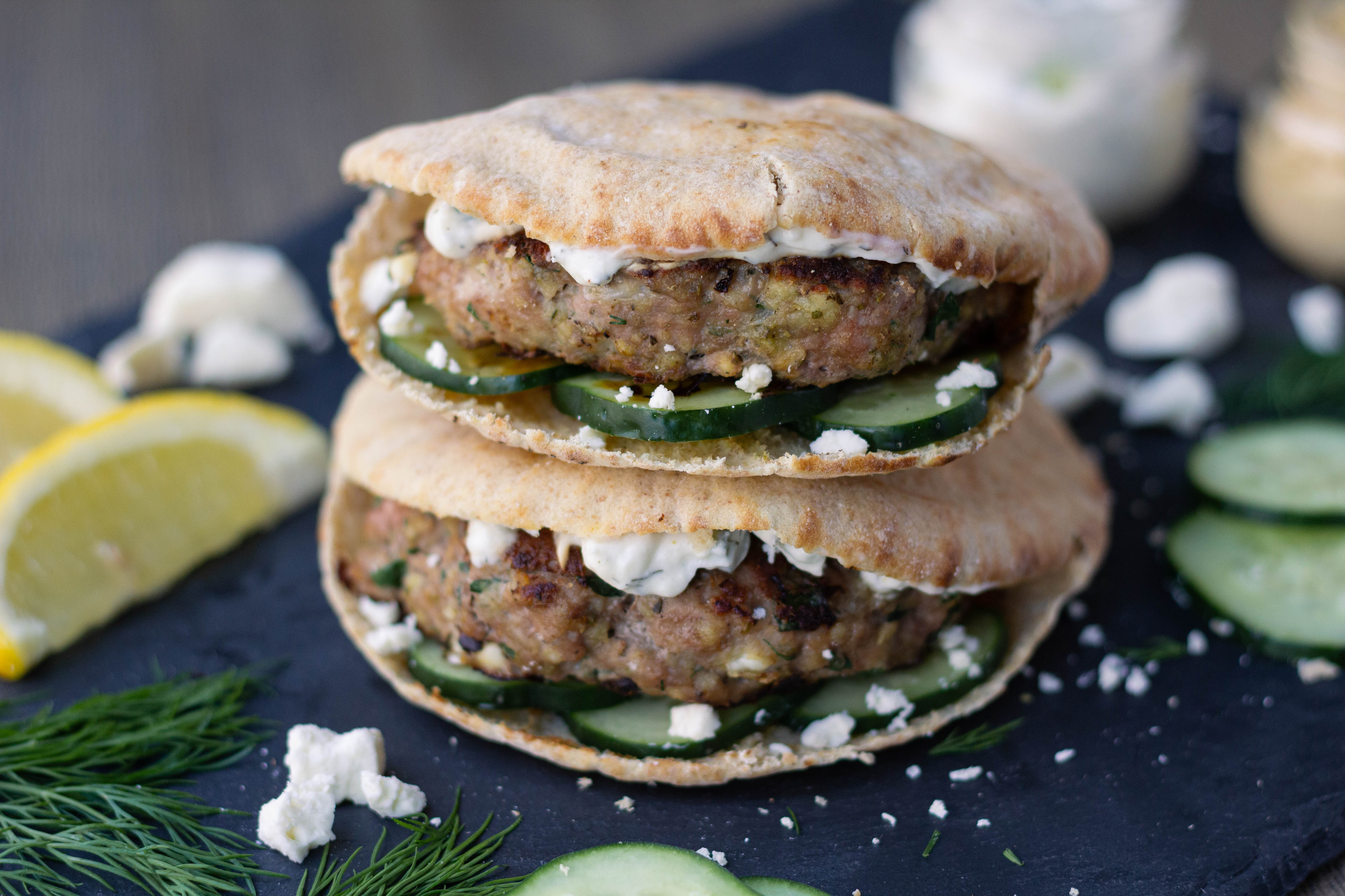 Make It Snappy: Greek Turkey Burgers