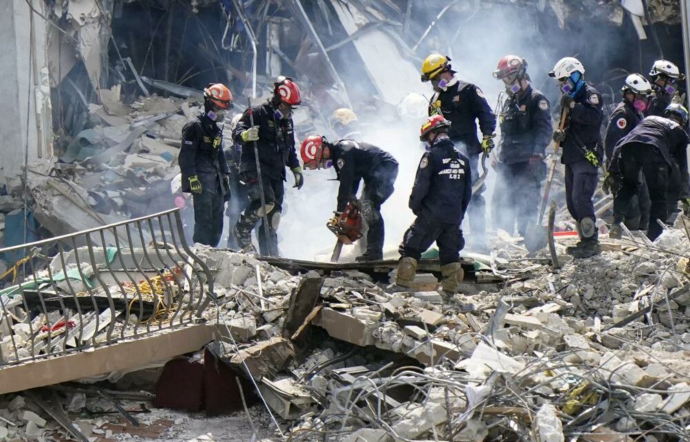 Tunneling Florida Rescuers Spot Voids, Search for Survivors