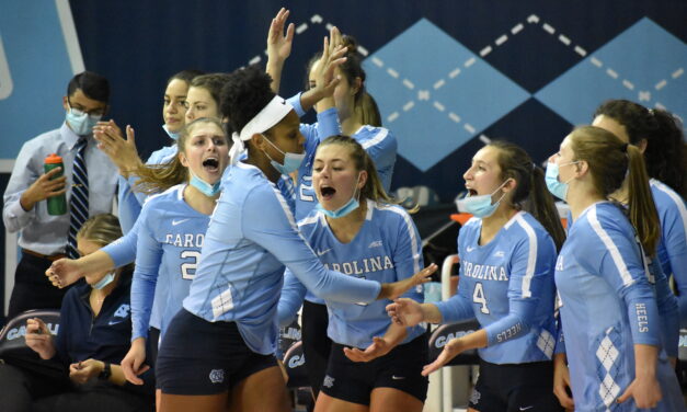 UNC Volleyball Dominates Virginia Tech In Sunday Sweep